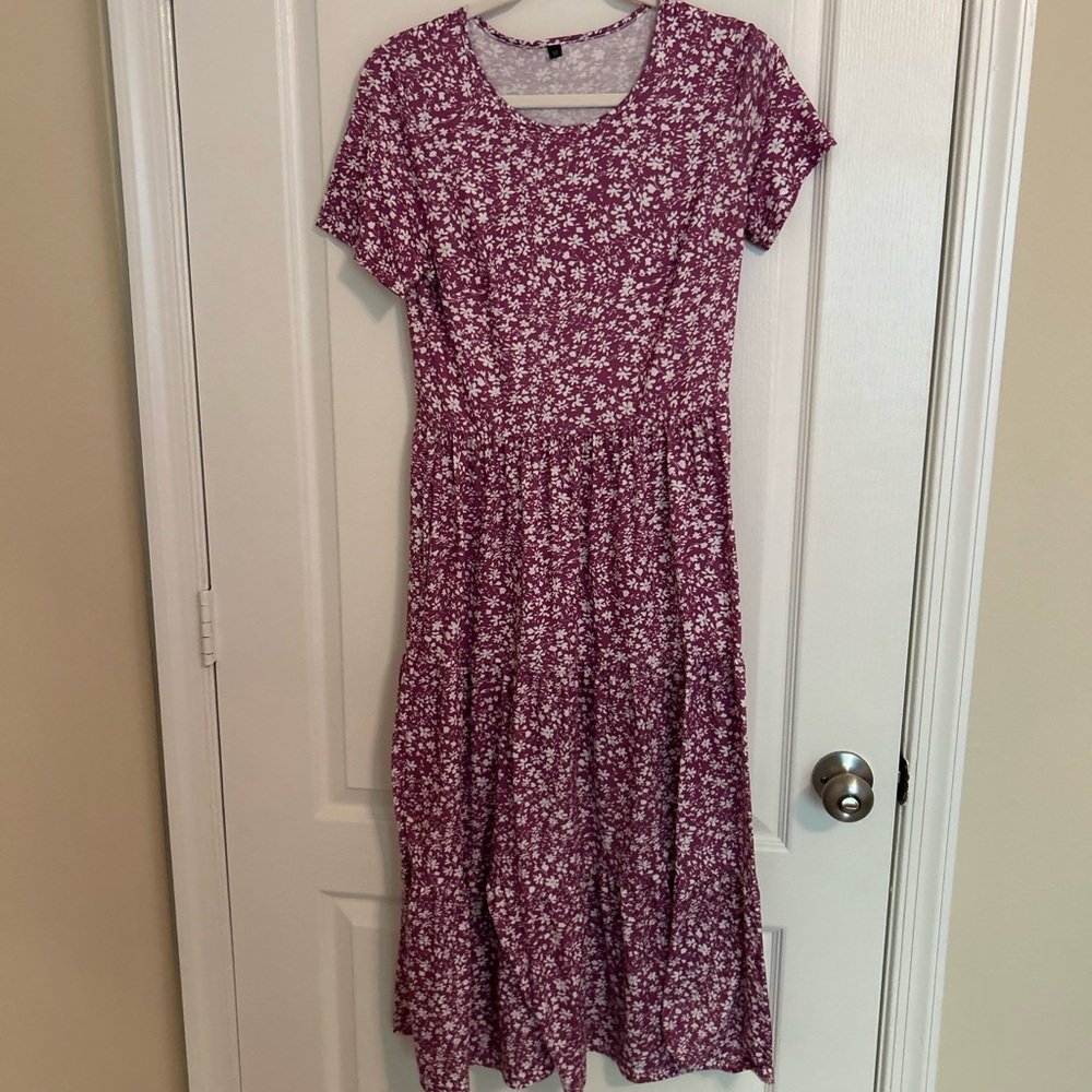 Floral Purple Women's Dress